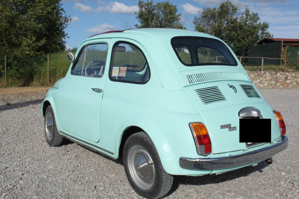 1969 Fiat 500 F Model L Luxury Blue Light