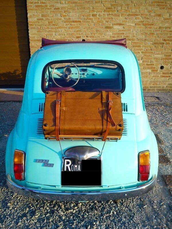 1969 Fiat 500 F Model L Luxury Blue Light