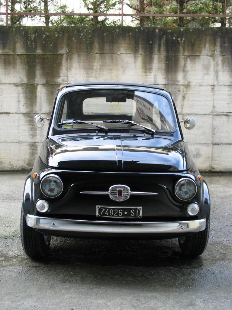 1967 Fiat 500 110F Model L Luxury Black