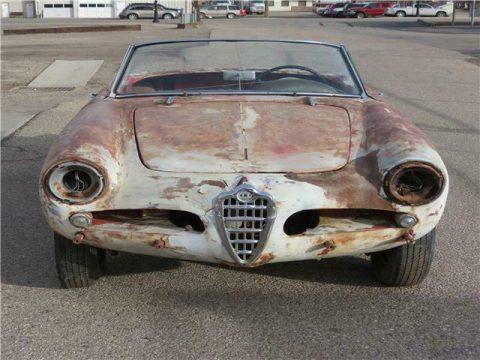 1960 Alfa Romeo Giulietta Spider, Rare project for sale