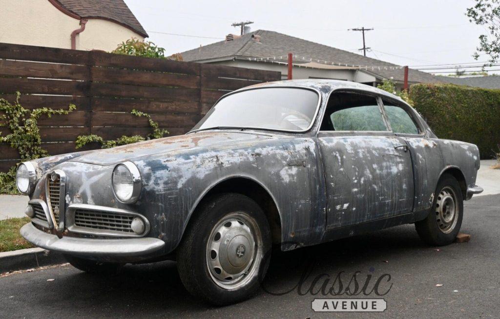 1960 Alfa Romeo Giulietta Sprint Project, rust and accident-free