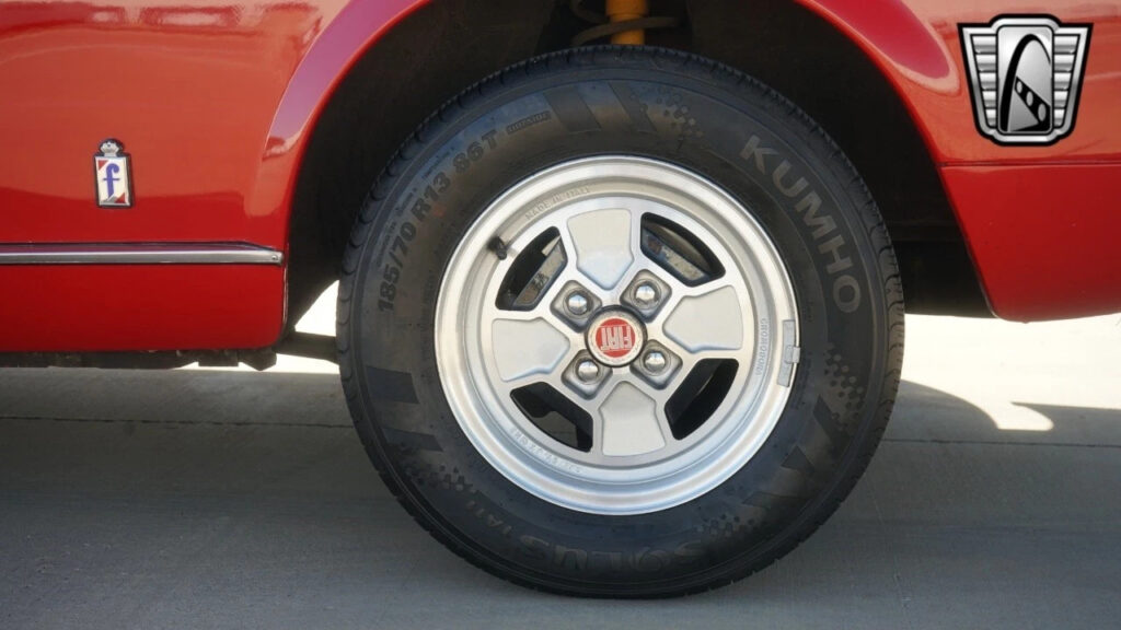 Red 1977 Fiat 124 Convertible 2.0L Inline 4 Cylinder 3 Speed