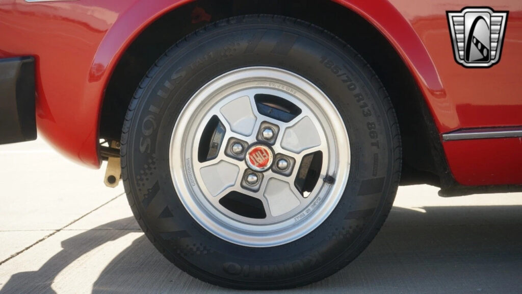 Red 1977 Fiat 124 Convertible 2.0L Inline 4 Cylinder 3 Speed