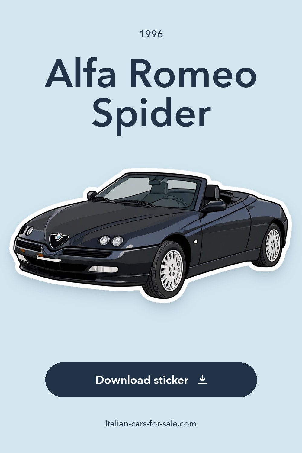 1996 Alfa Romeo Spider sticker preview