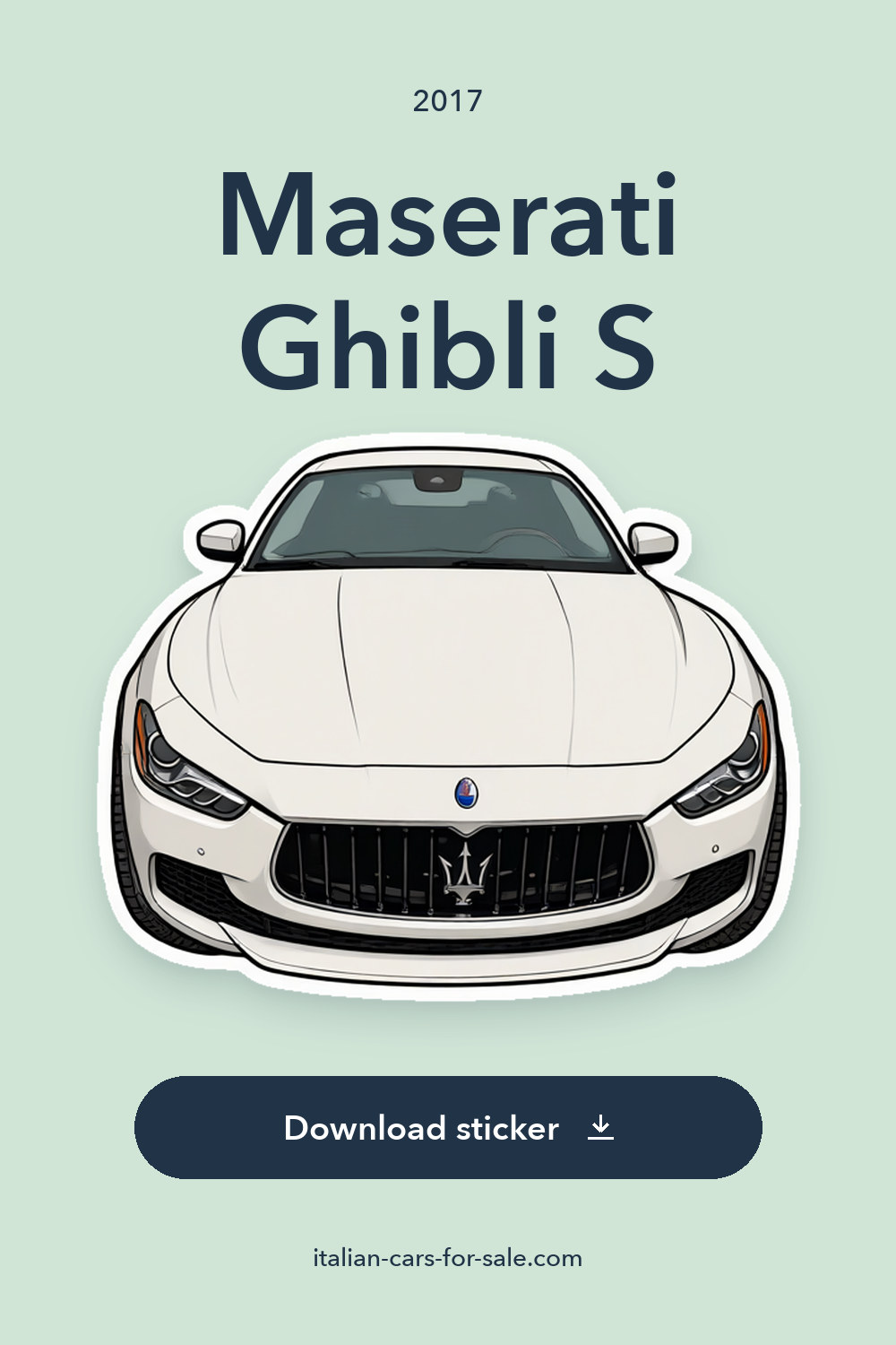 2017 Maserati Ghibli S sticker preview